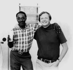 Mississippi Fred McDowell and Chris Strachwitz in 1964