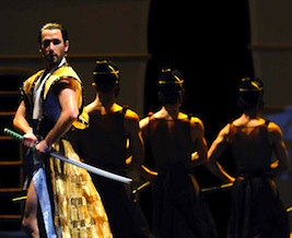 Damian Smith in <em>RAkU</em><br>Photo by Erik Tomasson Damian Smith in <em>RAkU</em>