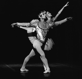 Rudolf Nureyev and Noëlla Pontois in <em>La Bayadère</em>, Palais Garnier, 1974 Rudolf Nureyev and Noëlla Pontois in La Bayadère, Palais Garnier, 1974