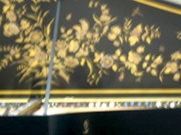 Inside the 1733 harpsicord