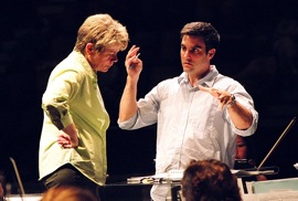 Marin Alsop and Kevin Puts<br>Photo by rr jones