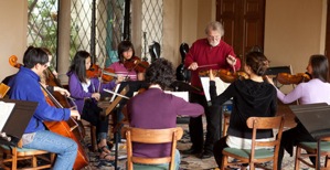 George Cleve conducting the Camerata