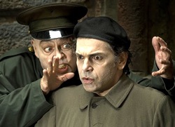 Duykers as the Captain<br>and Kneževic as Wozzeck<br>Photo by Steve DiBartolomeo