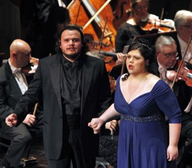 David Lomelí and Leah Crocetto David Lomelí and Leah Crocetto