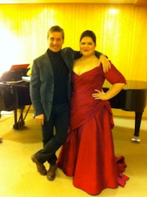 Nicola Luisotti and I in Berlin before the Poulenc Gloria with the Berlin Philharmonic