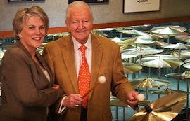 Craigie Zildjian and Vic Firth, whose company merged with Zildjian last year