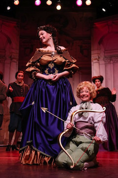Kimberly McCord as Dido and Sarah Edgar as Cupid in Haymarket Opera’s <em>Dido and Aeneas</em> Dido and Aeneas