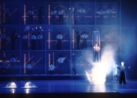 Scene from Einstein on the Beach<br>Photo by Charles Erickson