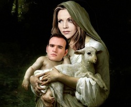 Iconic image of Fabiano, Fleming and lamb<br>Montage courtesy of parterre.com