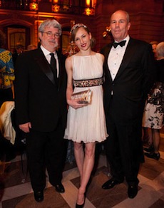 George Lucas, Alexsandra Meijer, and John Fry at the S.F. Ballet Gala George Lucas, Alexandra Meijer, and John Fry.