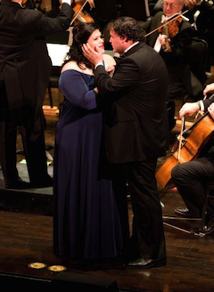 Leah Crocetto and David Lomelí