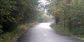 The road to Persons Auditorium