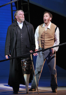 Moby Dick Jay Hunter Morris (Captain Ahab) and Morgan Smith (Starbuck)