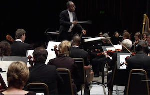 Michael Morgan conducting the OEBS Michael Morgan