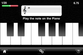 Paying on the iPhone (piano)