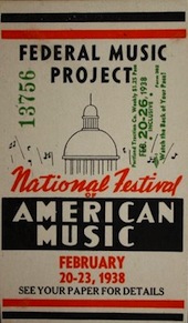 One of the federal project's festivals of American music One of the federal project's festivals of American music