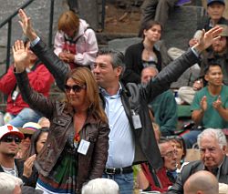 Rita and Nicola Luisotti in their<br>Stern Grove debut<br>Photo by Scott Wall
