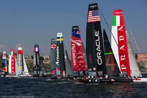 Masts will fill the Bay Masts America's cup