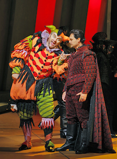 Rigoletto Željko Lučić (Rigoletto) and Francesco Demuro (The Duke of Mantua). Photo by Cory Weave