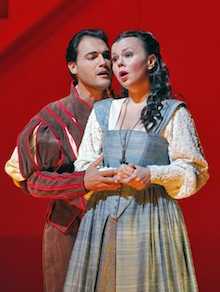 Rigoletto Francesco Demuro (The Duke of Mantua)and Aleksandra Kurzak (Gilda).