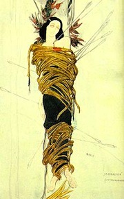 Costume design by Léon Bakst for Ida Rubinstein as Saint Sebastian