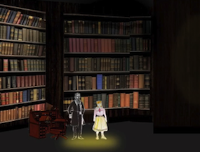 Mary meets Craven for the first time The Secret Garden