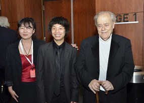 Tien Hsieh (Festival Artistic Director), Austin Lee (Festival Founder), and Dr. Charles Rosen<br>Photos by Emmet Welch