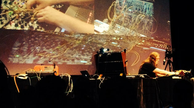 Thomas Dimuzio performing at opening night of the S.F. Electronic Music Festival (Photo by SFEMF)