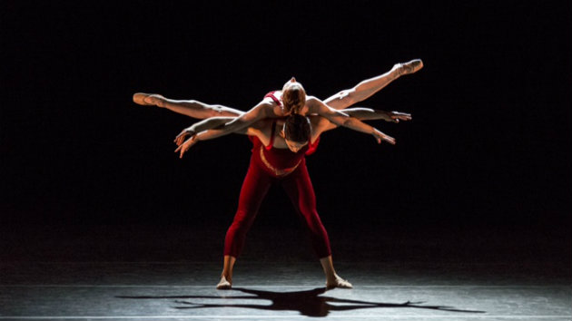 Alexsandra Meijer and Rudy Candia in <em>Glow Stop</em> (Photo by Alejandro Gomez)