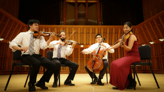 The Telegraph Quartet, Eric Chin and Joseph Maile, violins; Jeremiah Shaw, cello; and Pei-Ling Lin, viola.
