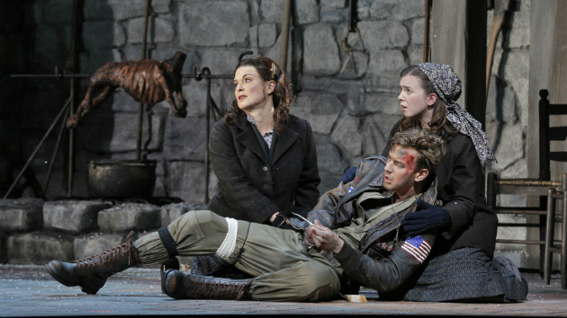 Act I, Scene III of La Ciociara with Anna Caterina Antonacci as Cesira, Edward Nelson as American airman John Buckley and Sarah Shafer as Rosetta.
