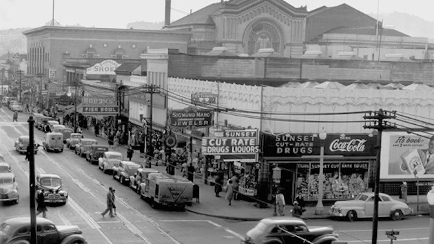 Bird’s-eye view of Fillmore Street, late 1940s | <em>Credit: David Johnson</em>
