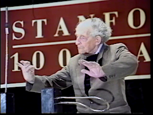 Leon Theremin, 95, in Stanford’s Center for Computer Research in Music and Acoustics (CCRMA) in 1991