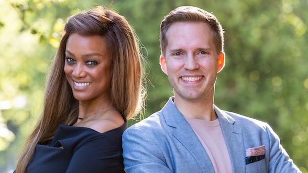 Lonsdorf with Tyra Banks at Stanford | <em>Credit: Kiefer Hickman</em>