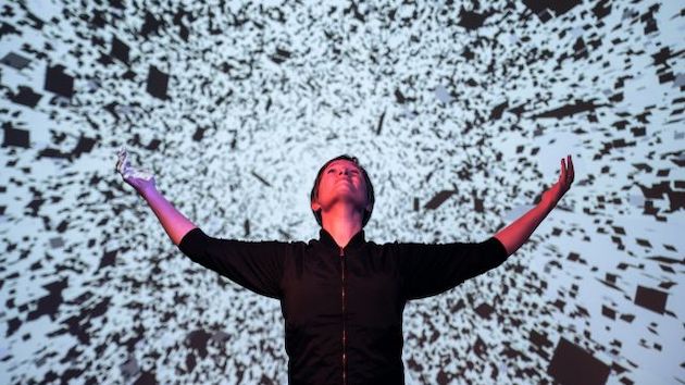 Ann Hege — shown in her opera, <em>The Furies: A Laptopera</em> — participates in the new Volti season | <em>Credit: Ge Wang</em>